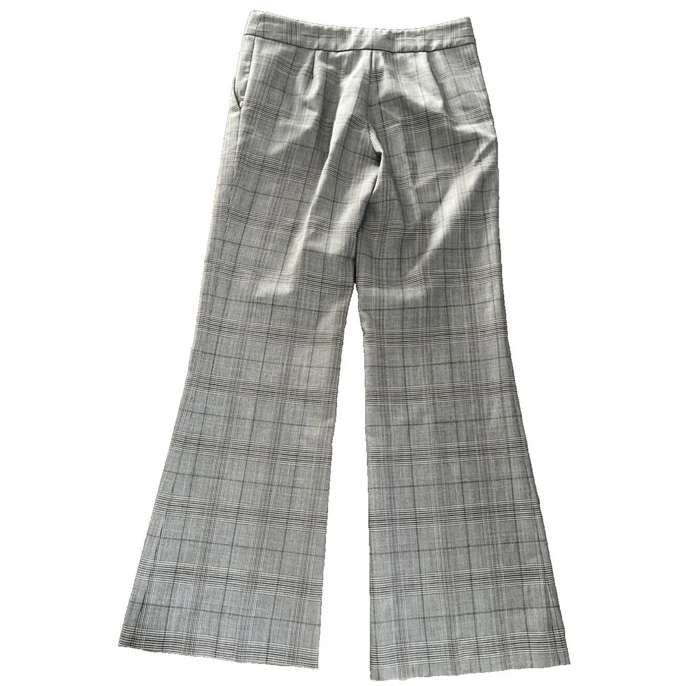 Women's Tory Burch Pants Sz 2 SMALL Myahh Plaid Wide Leg  28
